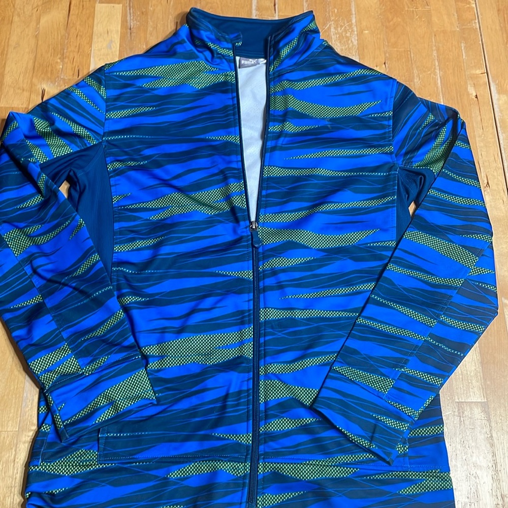 Boys big kid full zip puma track jacket